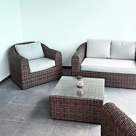 Coin détente extérieur villa Guadeloupe