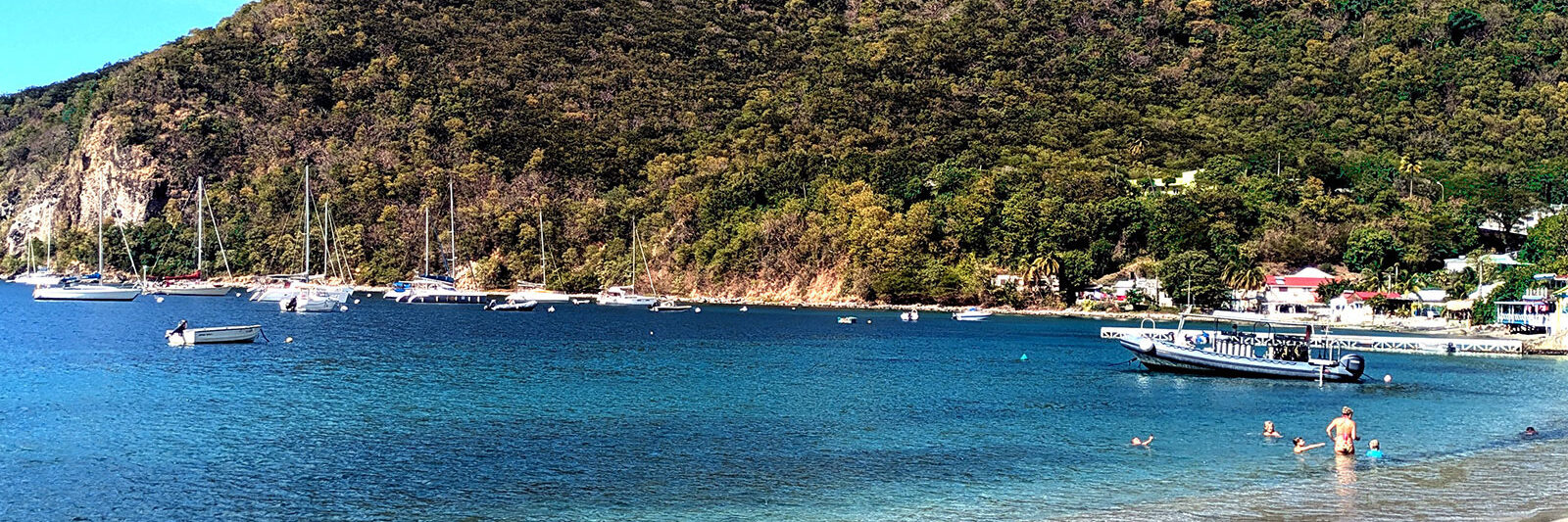 Vue sur la plage Guadeloupe