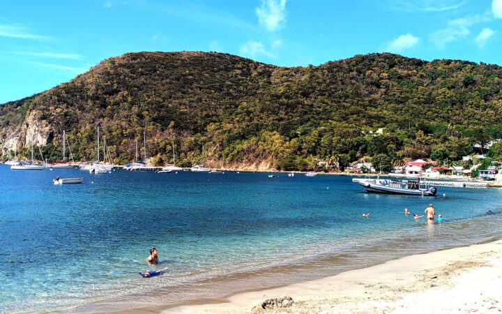 Vue sur la plage Guadeloupe